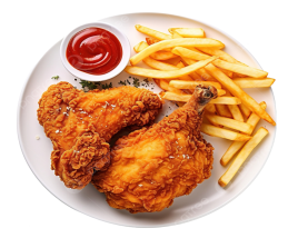 Pollo Frito con Papas